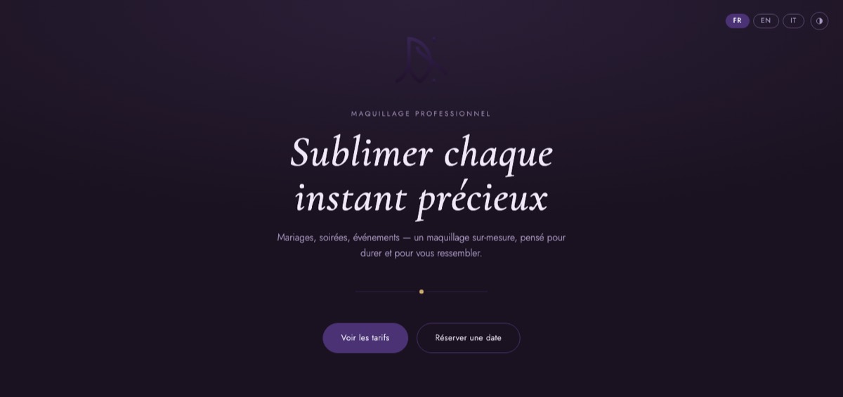 Aperçu du site juliedisano.ch